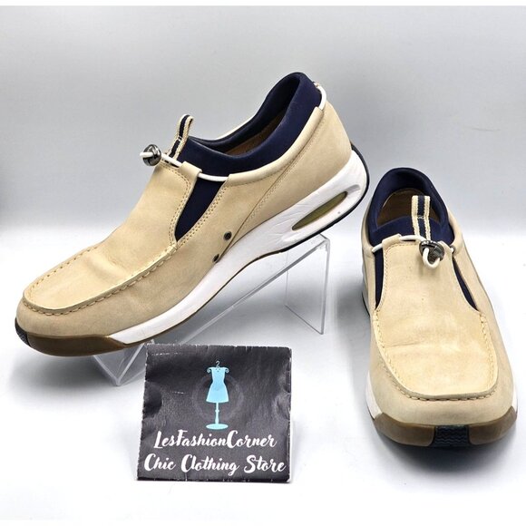 Cole Haan Other - Cole Haan Air Men's Beige Nubuck Moc Toe Casual Slip-On Loafers Size 13 3028